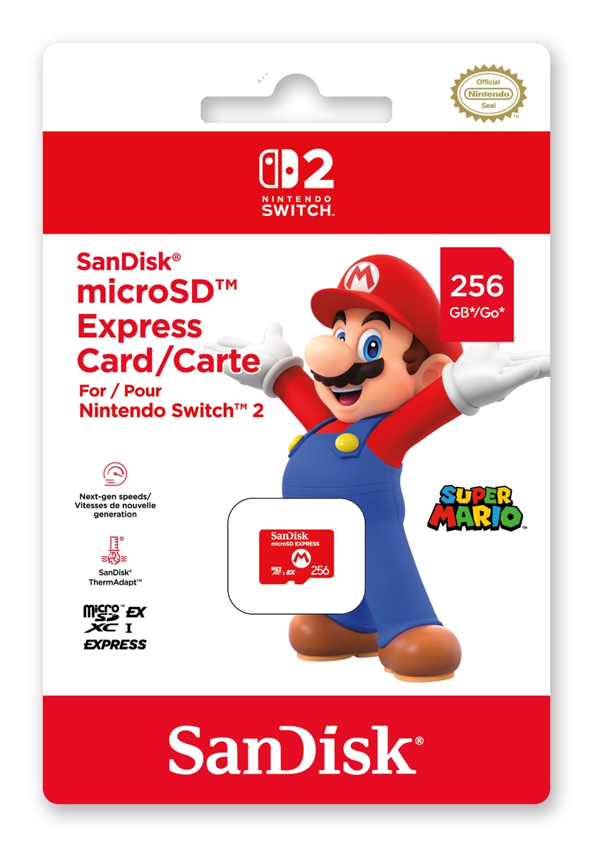 Switch2】SanDisk microSD Express Card 256GB for Nintendo