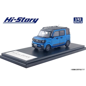 1/43 SUZUKI Spacia GEAR HYBRID XZ TURBO (2019) ブリスクブルーメタリック ガンメタリック2トーンルーフ【HS237BL】