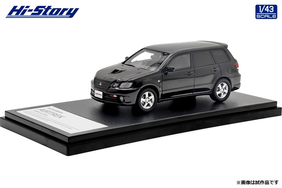 ミニカー　1/43 MITSUBISHI AIRTREK TURBO-R 2002(ブラック) 「ハイ・ストーリーシリーズ」 [HS413BK] 1/43 MITSUBISHI AIRTREK TURBO-R(2002) ブラック【HS413BK
