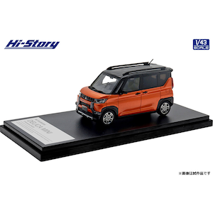 1/43 MITSUBISHI DELICA MINI T Premium (2023) サンシャインオレンジメタリック／ブラックマイカ【HS461OR】