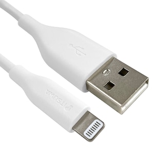 ITSUWA�bMFI�F�� Lightning�[�d�ʐM�P�[�u�� �X�^���_�[�h�^�C�v 0.5m(�z���C�g)�bMLTS2205WH