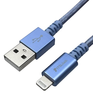 ITSUWA�bMFI�F�� Lightning �[�d�ʐM�P�[�u�� �f�U�C���^�C�v 1.5m�i�u���[�j�bMLTD2215BL