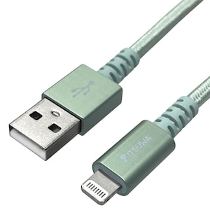 ITSUWA�bMFI�F�� Lightning �[�d�ʐM�P�[�u�� �f�U�C���^�C�v 1.5m�i�O���[���j�bMLTD2215GR