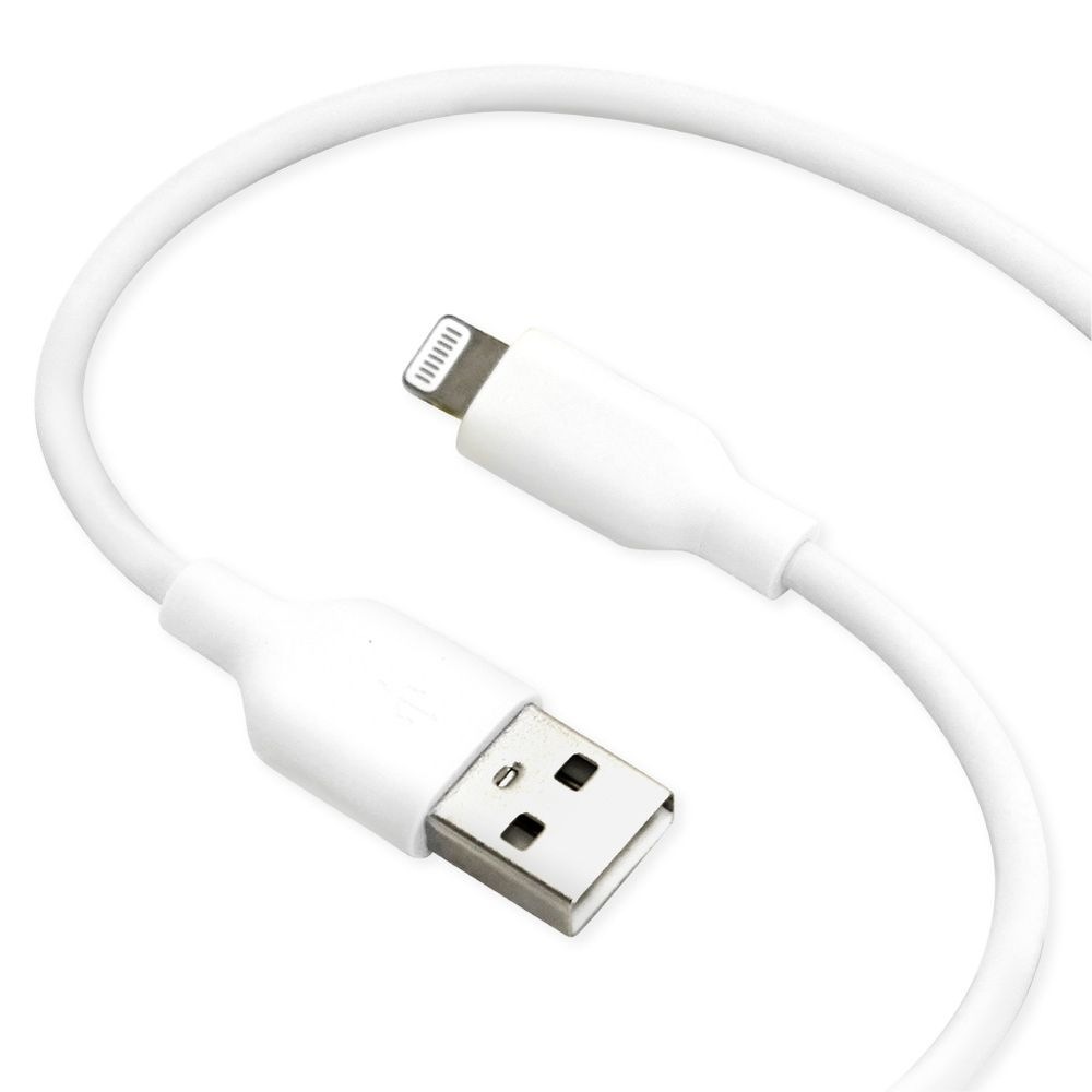 Lumina 美顔器 ホワイト USB充電ケーブル付き AudioComm AC充電器+ライトニングケーブル 2.4A 1m ホワイト