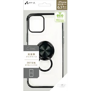 �G�A�[�W�F�C�biPhone 13 Pro�i6.1�C���`�j�p PC��TPU �����O�t���ϏՌ��P�[�X�i�u���b�N�j�bAC-P21P-MRBK