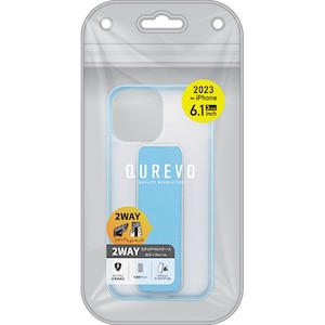 �G�A�[�W�F�C�biPhone15 Pro�i6.1inch/3��j�p �O���b�v�X�^���h�J���[�P�[�X�i�u���[�j�bAC-P23P-SSBL
