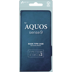 �G�A�[�W�F�C�bAQUOS sense9�p �\�t�g���U�[�蒠�^�P�[�X�i�u���[�j�bAC-AQS9PBBL