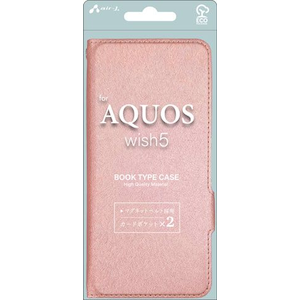 �G�A�[�W�F�C�bAQUOS wish5�p �蒠�^�P�[�X�i�V���C�j�[�s���N�j�bAC-AQW5-SHYPK