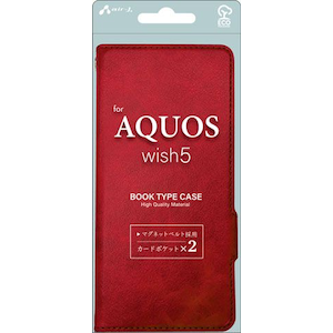 �G�A�[�W�F�C�bAQUOS wish5�p �蒠�^�P�[�X�i���b�h�j�bAC-AQW5-PBRD