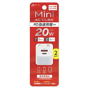 �G�A�[�W�F�C�bPD20W�Ή� Type-C 1�|�[�g/USB 1�|�[�g AC�[�d��i�z���C�g�j�bAKJ-PDC20WH