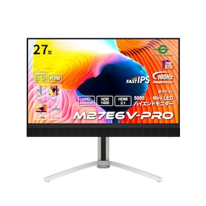 Titan Army｜タイタンアーミー｜ゲーミング液晶ディスプレイ(27型/FAST IPS/4K UHD 3840×2160/160Hz/1ms/HDR1400/HDMI2.1/DP1.4/USB TYPE-C/VESA/PIP・PBP対応)(ホワイト)｜M27E6V-PRO
