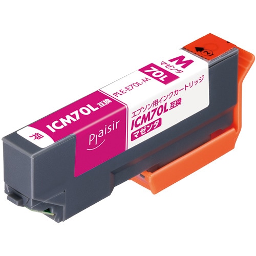 エプソン ICM70L 互換］インクカートリッジ（マゼンタ・増量