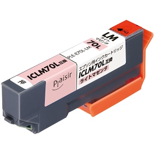 プレジール｜［エプソン ICLM70L 互換］インクカートリッジ（ライトマゼンタ・増量）｜PLE-E70L-LM