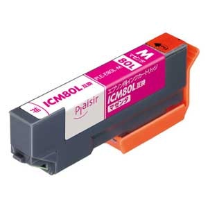 プレジール｜［エプソン ICM80L 互換］インクカートリッジ（マゼンタ）｜PLE-E80L-M