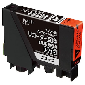 プレジール｜［エプソン RDH-BK-L 互換］インクカートリッジ(ブラックL）｜PLE-ERDHL-B
