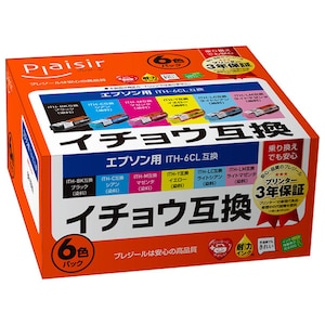 プレジール｜［エプソン ITH-6CL 互換］インクカートリッジ (6色セット）｜PLE-EITH-6P