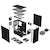 Fractal Design｜フラクタルデザイン｜ミドルタワー型PCケース Define 7 Compact Black Solid｜FD-C-DEF7C-01