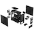 Fractal Design�b�t���N�^���f�U�C���b�~�h���^���[�^PC�P�[�X Pop Air Black Solid�bFD-C-POA1A-01