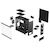 Fractal Design�b�t���N�^���f�U�C���b�t���^���[�^PC�P�[�X Pop XL Silent Black Solid�bFD-C-POS1X-01
