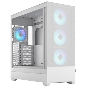 Fractal Design｜フラクタルデザイン｜フルタワー型PCケース Pop XL Air RGB White TG Clear Tint｜FD-C-POR1X-01