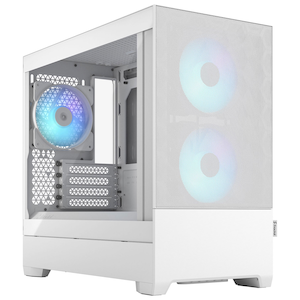 Fractal Design｜フラクタルデザイン｜ミニPCケース Pop Mini Air RGB White TG Clear Tint｜FD-C-POR1M-01