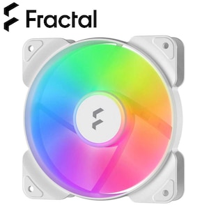 Fractal Design�b�t���N�^���f�U�C���b120mm�a �t�@�� Aspect 12 RGB PWM White Frame�bFD-F-AS1-1209