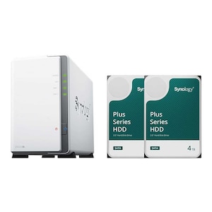 Synology｜シノロジー｜DiskStation DS223j 初心者ガイド付+HAT3300-4TB 2個（ホワイト）｜DS223J+HAT3300