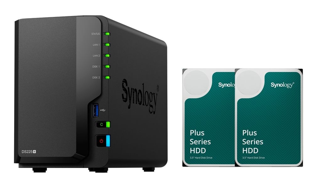DiskStation DS225+ +HAT3300-6TB 2個 | Synology｜シノロジー