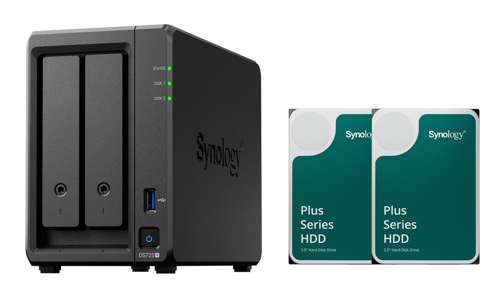DiskStation DS725+ +HAT3300-6TB 2個 | Synology｜シノロジー
