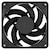 Fractal Design�b�t���N�^���f�U�C���b120mm PC�P�[�X�t�@�� Reverse Dynamic 3 �i�u���b�N�j�bFD-F-DY3-1202