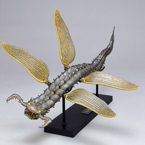 KT Project KT-011 タケヤ式自在置物 蛇螻蛄（へびけら）鉄錆地調（風 