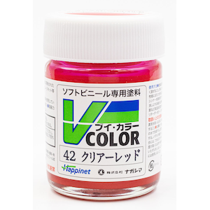 ハピネット・ホビーマーケティング｜Vカラー クリアーレッド【VC-42】｜ﾊﾋﾟﾈｯﾄﾎﾋﾞｰ VC-42 Vｶﾗｰ ｸﾘｱｰﾚｯﾄﾞ