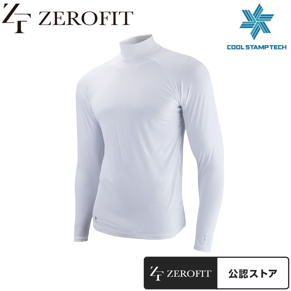 ICE MESH アイスメッシュ モックネック長袖アンダーウェア（ホワイト
