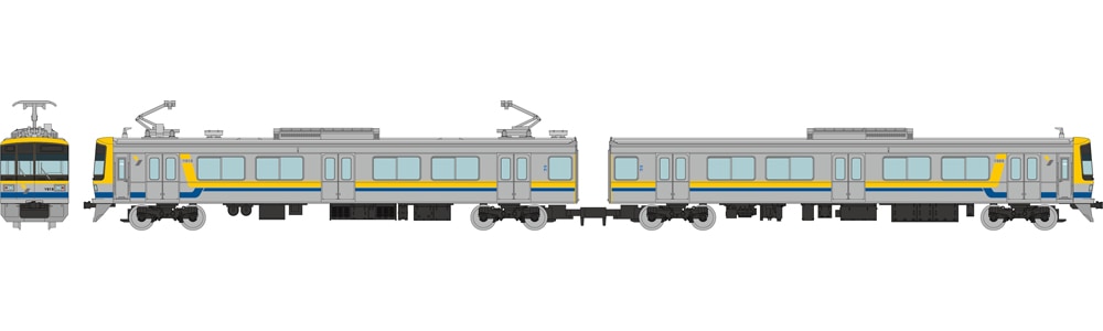 鉄道コレクション 横浜高速鉄道Y000系こどもの国線(うしでんしゃ)2両セット N) 鉄道コレクション 横浜高速鉄道Y000系 こどもの国線（通常色