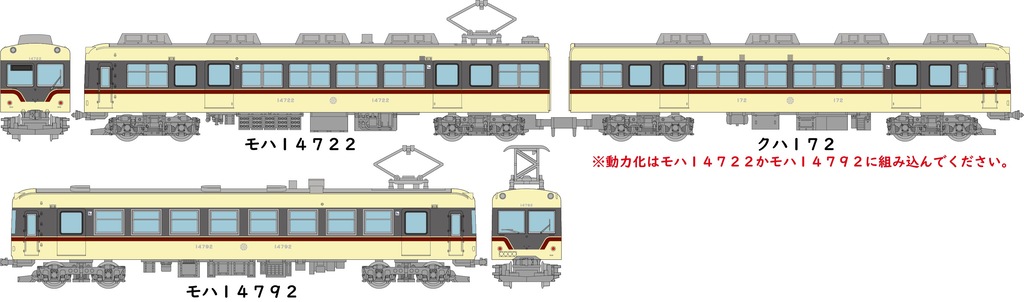 N) 鉄道コレクション 富山地方鉄道 14720形＋14790形3両セット | トミーテック | トミー テツコレトヤマ14720 14790セット  | Joshin webショップ 通販