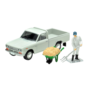 1/64 LV-195C ダットサン トラック 1300デラックス（白）フィギュア付き【314950】【在庫処分】