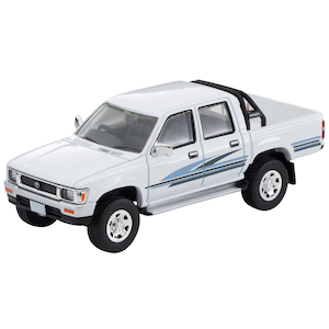 1/64 LV-N256b トヨタ ハイラックス4WDピックアップ ダブルキャブ SSR（白）91年式【324645】