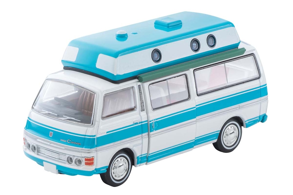 日産キャラバン キャンピングカー 白/水色 73年式