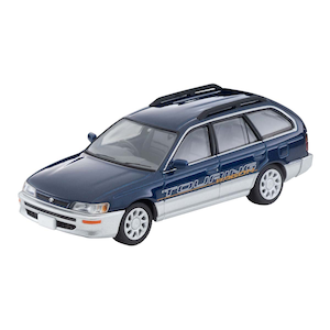 1/64 LV-N287a トヨタ カローラワゴン Lツーリング オプション装着車（青/銀） 96年式【325079】