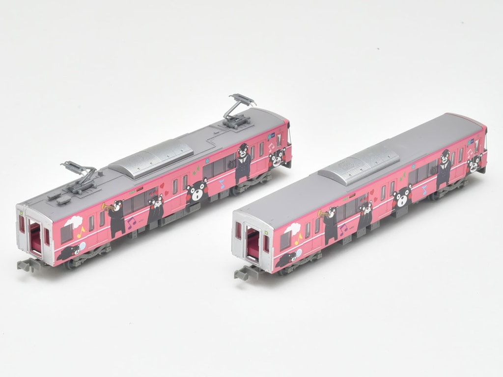 鉄道コレクション　熊本電鉄01型(くまもんラッピング)2両セット 鉄道コレクション 熊本電気鉄道01形(くまモンラッピング