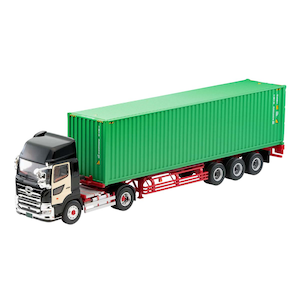 トミーテック｜1/64 LV-N292c 日野プロフィア 40ft海上コンテナトレーラ（東邦車輛TC36H1C34）（黒）【332534】｜TT 332534 LV-N292c ﾋﾉﾌﾟﾛﾌｨｱ ﾄｳﾎｳｼｬﾘｮｳ ｸﾛ