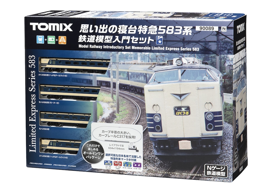 春先取りの ☆ＴＯＭＩＸ Ｎゲージ 国鉄５８３系寝台特急「みどり」 ４