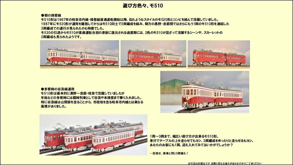 HO) HO-616 名古屋鉄道 モ510形（標準色） | トミックス
