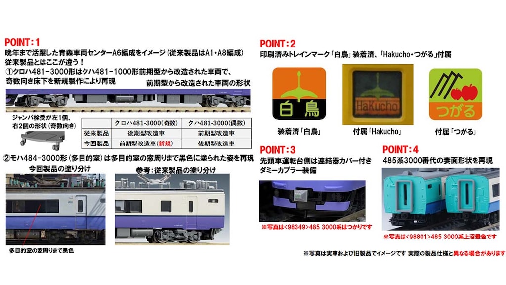 TOMIX 92578 92579 485系3000番台電車(白鳥)6両セット TOMIX 485系3000番台(白鳥)基本+増結6両セット - メルカリ