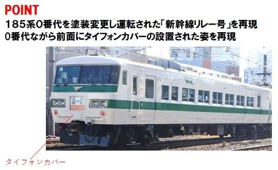 N) 97958 JR 185 0系特急電車（なつかしの新幹線リレー号） 6両