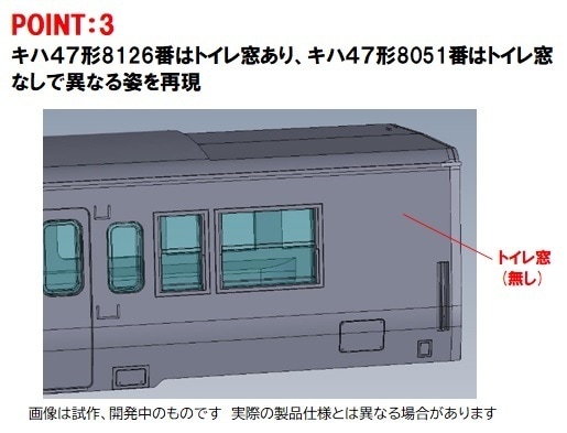 N) 98539 JR キハ47 8000形ディーゼルカー（ロマンシング佐賀