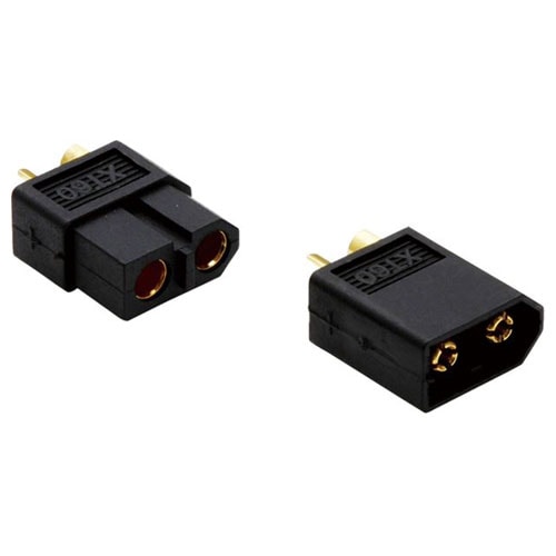 高評価！ XT60＆T型2P変換コネクター(XT60オス＆2Pメス)2個入【SGC-80 ホビーラジコン