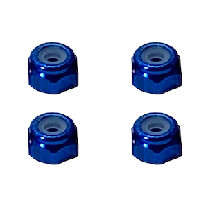 アルミナイロンナット M2(濃ブルー) 4pcs【SGX-02BY】