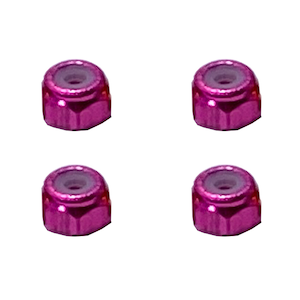 アルミナイロンナット M2(ピンク) 4pcs【SGX-02PK】