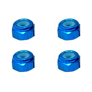 アルミナイロンナット M2(ライトブルー) 4pcs【SGX-02TB】